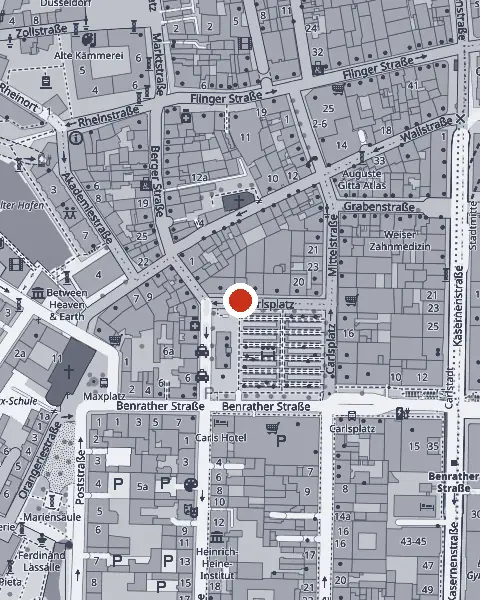 Kaart van de omgeving van Carlsplatz
