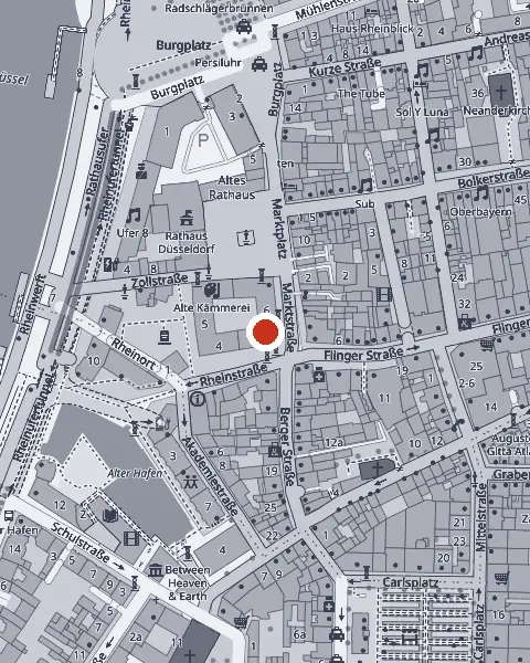 Kaart van de omgeving van Kauf Dich Glücklich Düsseldorf